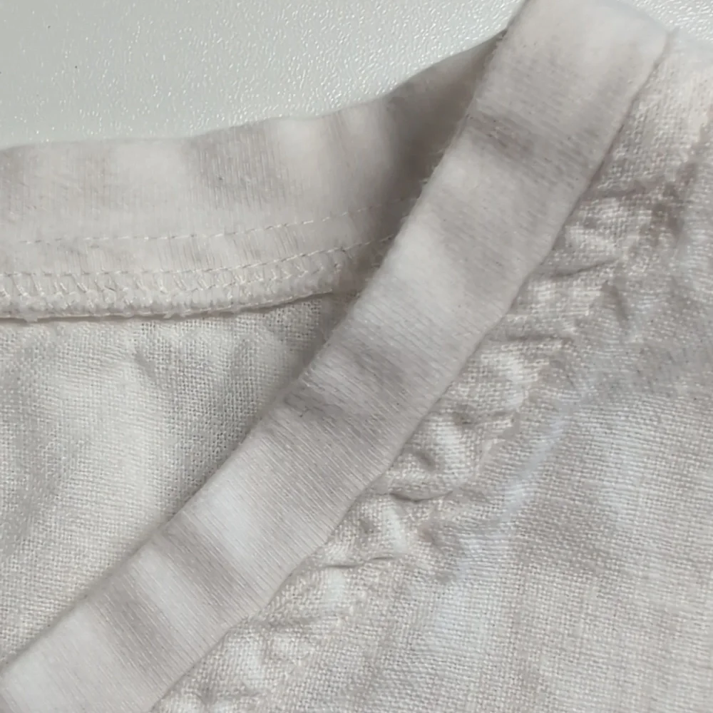 FLAX White Linen Oversized Tunic Top with Cuffed Sleeves Size 2G EUC - Picture 6 of 7